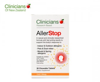 Clinicians 科立纯 过敏停咀嚼片 30粒 15分钟缓解过敏(3岁以上适用) Clinicians 科立纯 过敏停咀嚼片 30粒 15分钟缓解过敏(3岁以上适用)